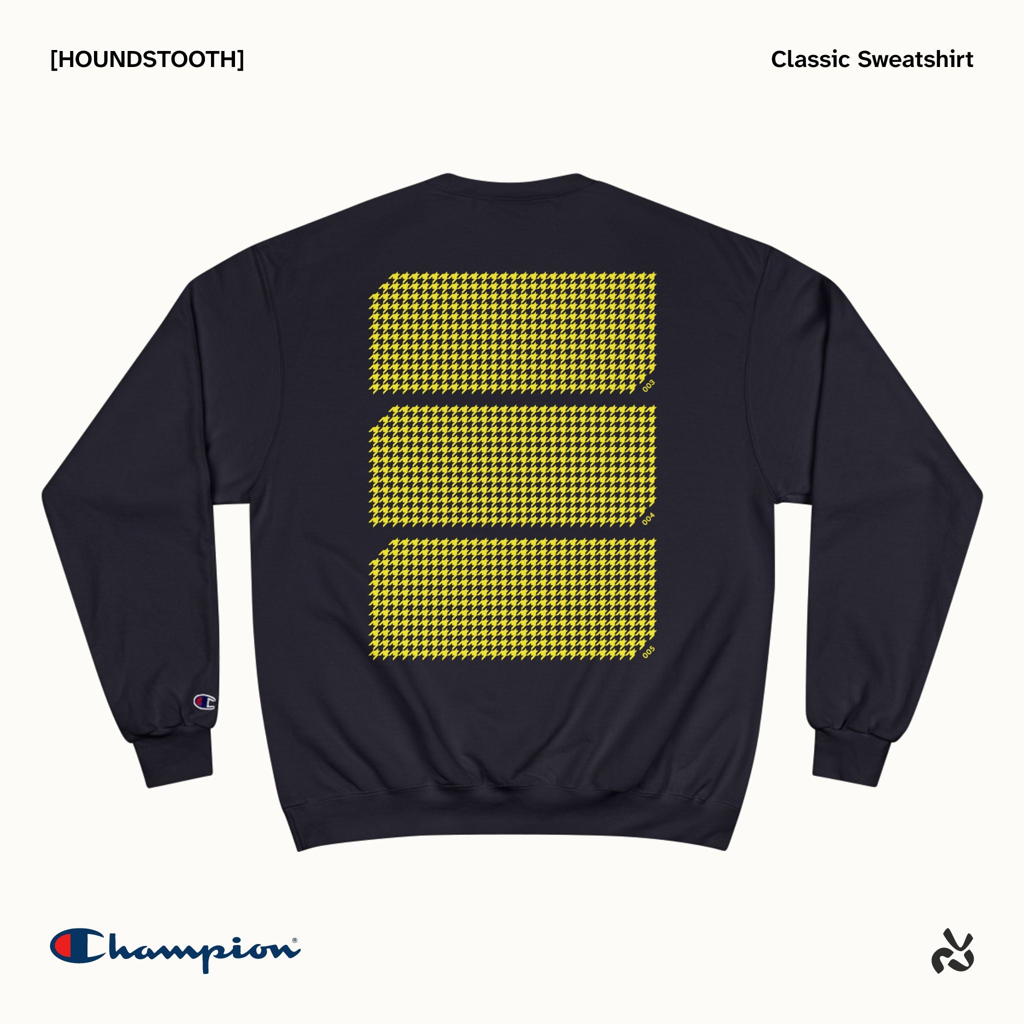 [HOUNDSTOOTH] Crewneck Sweatshirt