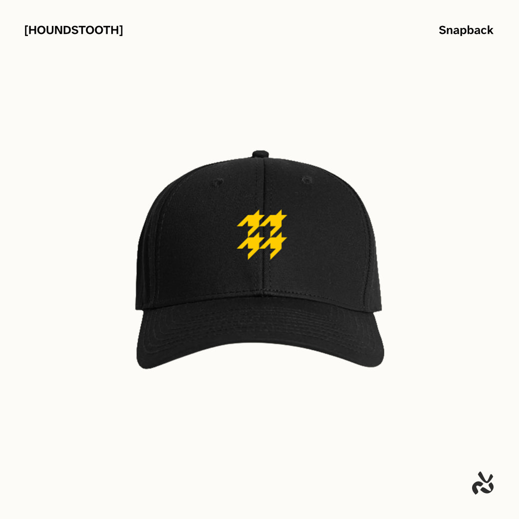 [HOUNDSTOOTH] Six-panel Snapback