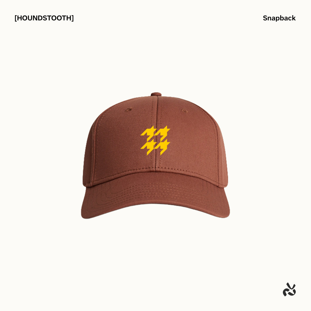[HOUNDSTOOTH] Six-panel Snapback