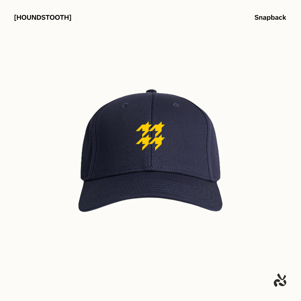 [HOUNDSTOOTH] Six-panel Snapback