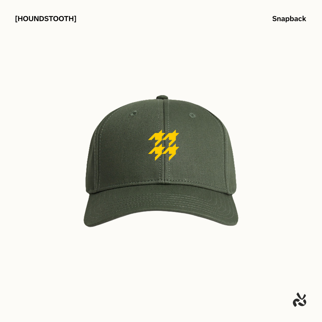 [HOUNDSTOOTH] Six-panel Snapback