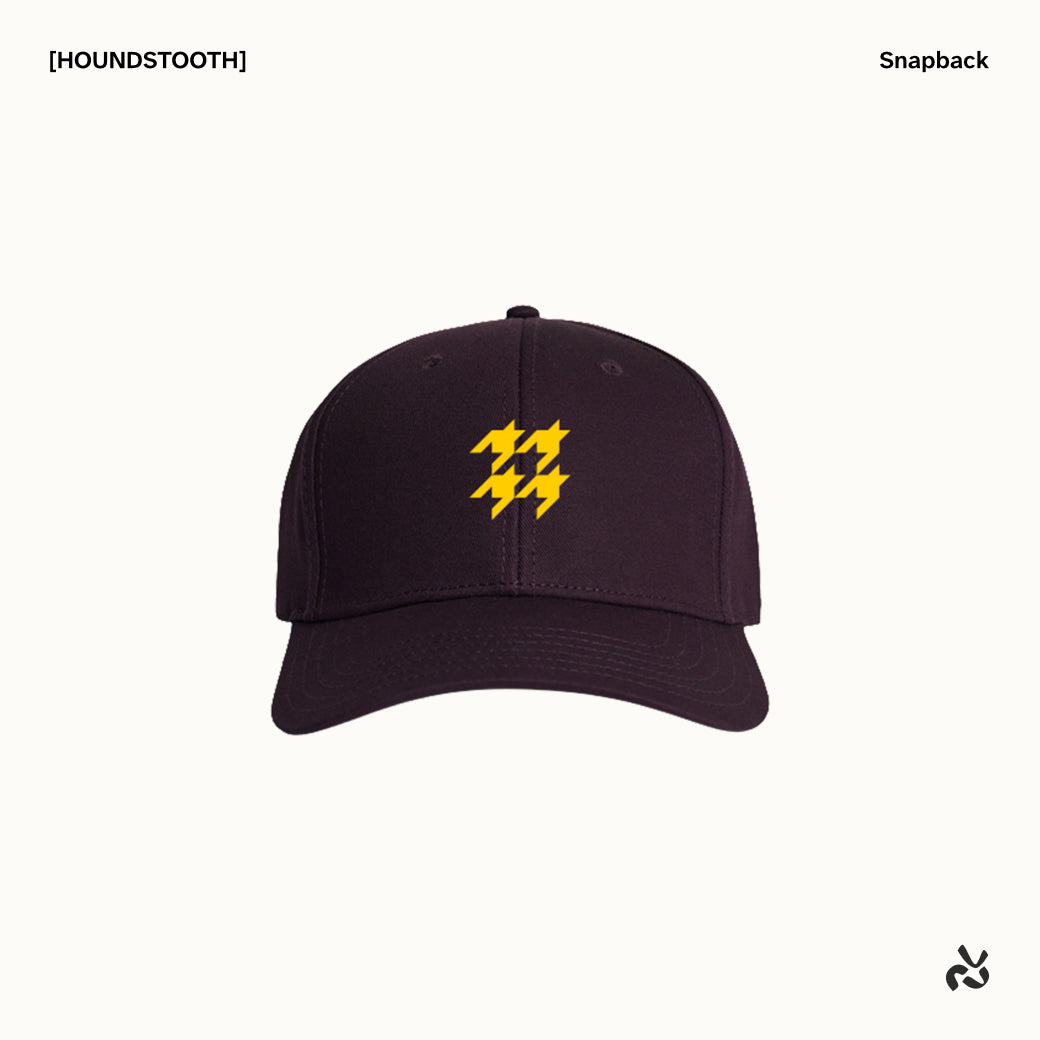[HOUNDSTOOTH] Six-panel Snapback