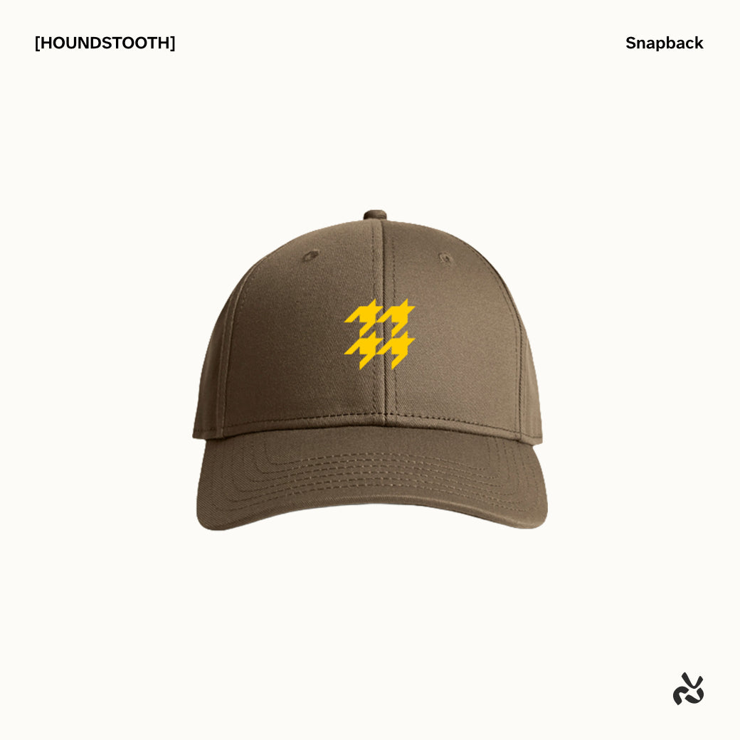 [HOUNDSTOOTH] Six-panel Snapback