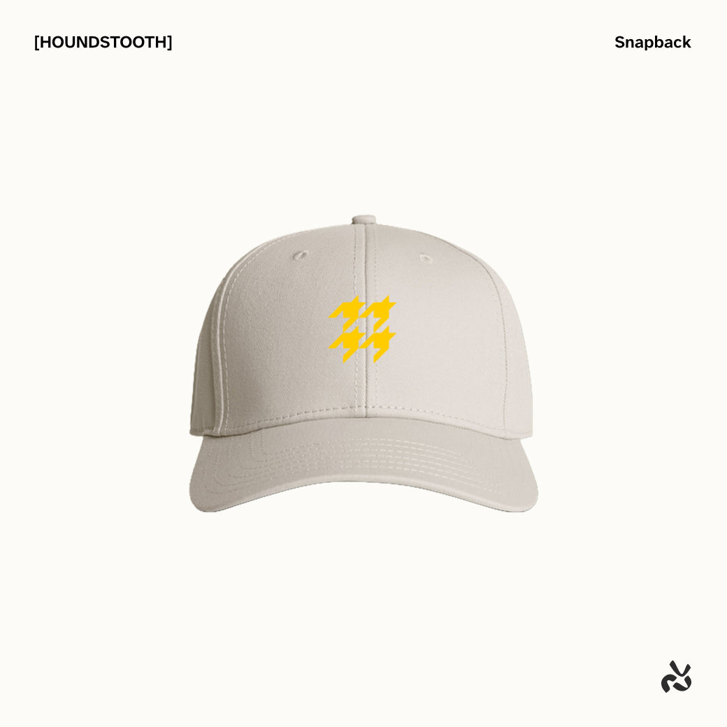 [HOUNDSTOOTH] Six-panel Snapback