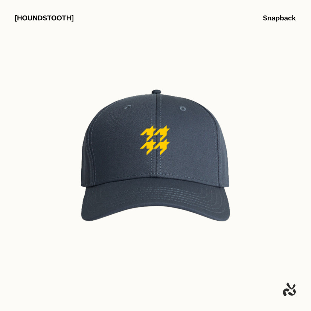 [HOUNDSTOOTH] Six-panel Snapback