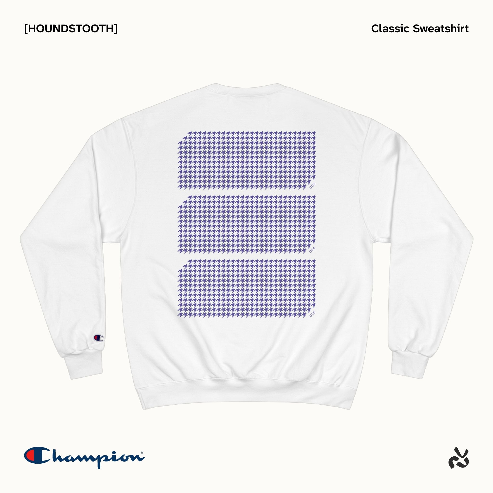 [HOUNDSTOOTH] Crewneck Sweatshirt