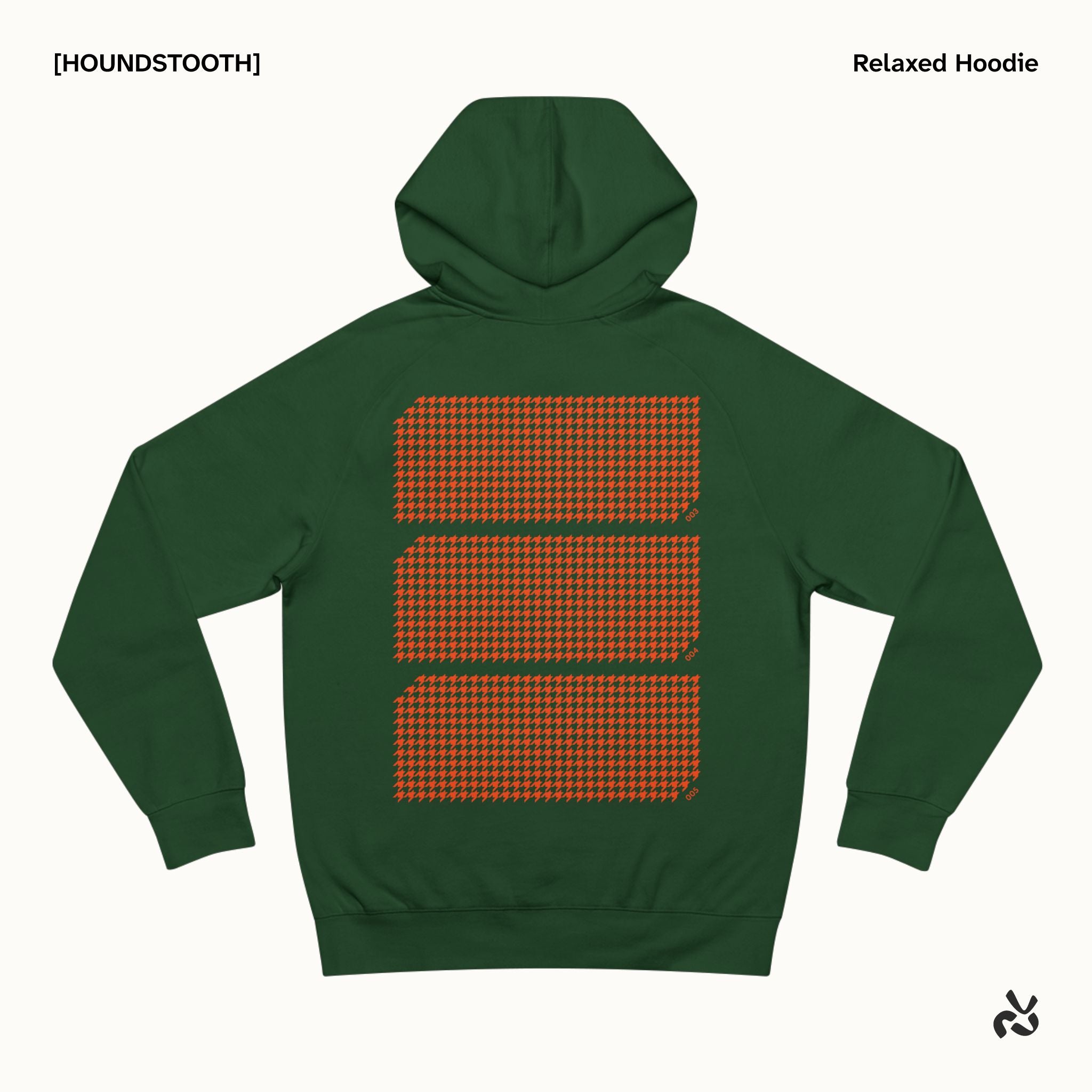 [HOUNDSTOOTH] Relaxed Hoodie