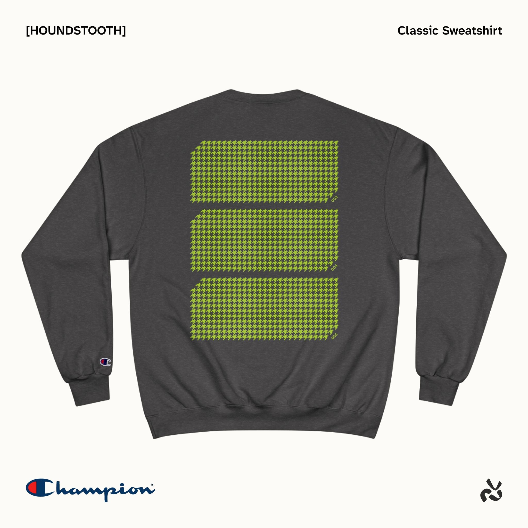 [HOUNDSTOOTH] Crewneck Sweatshirt