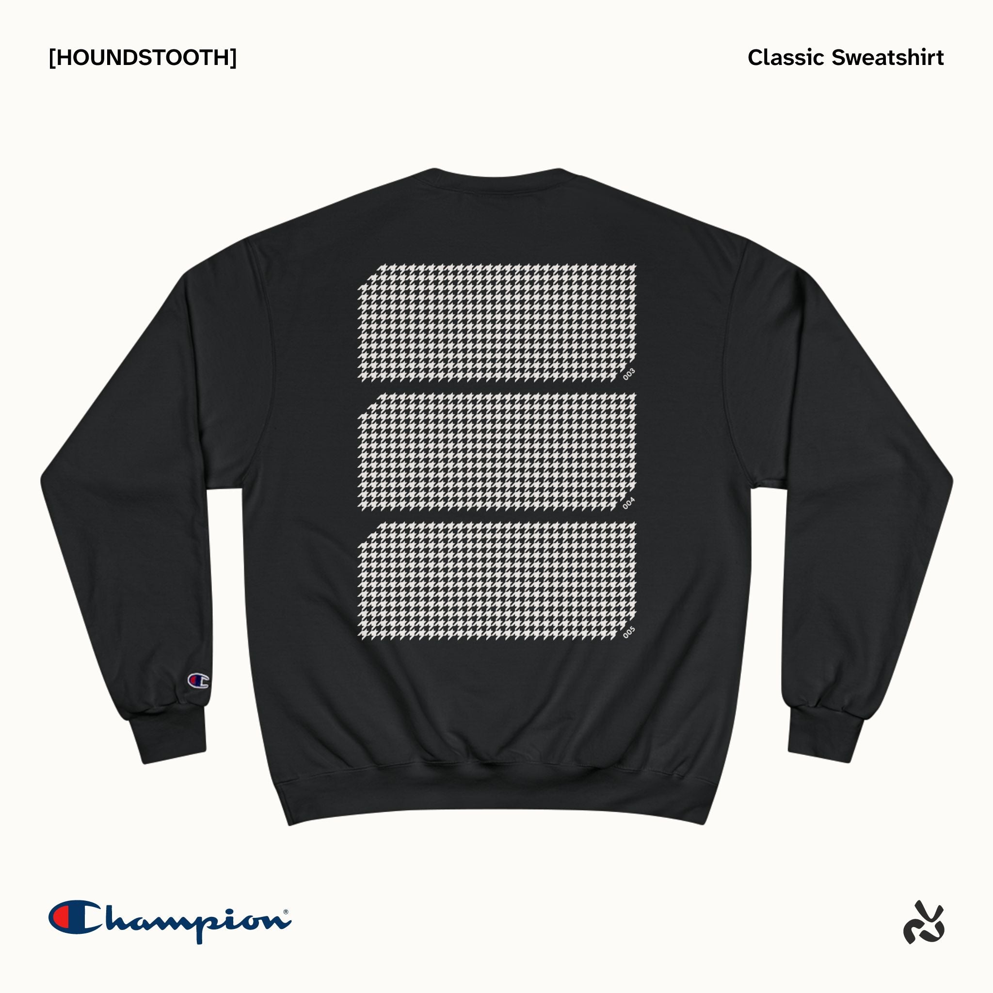 [HOUNDSTOOTH] Crewneck Sweatshirt
