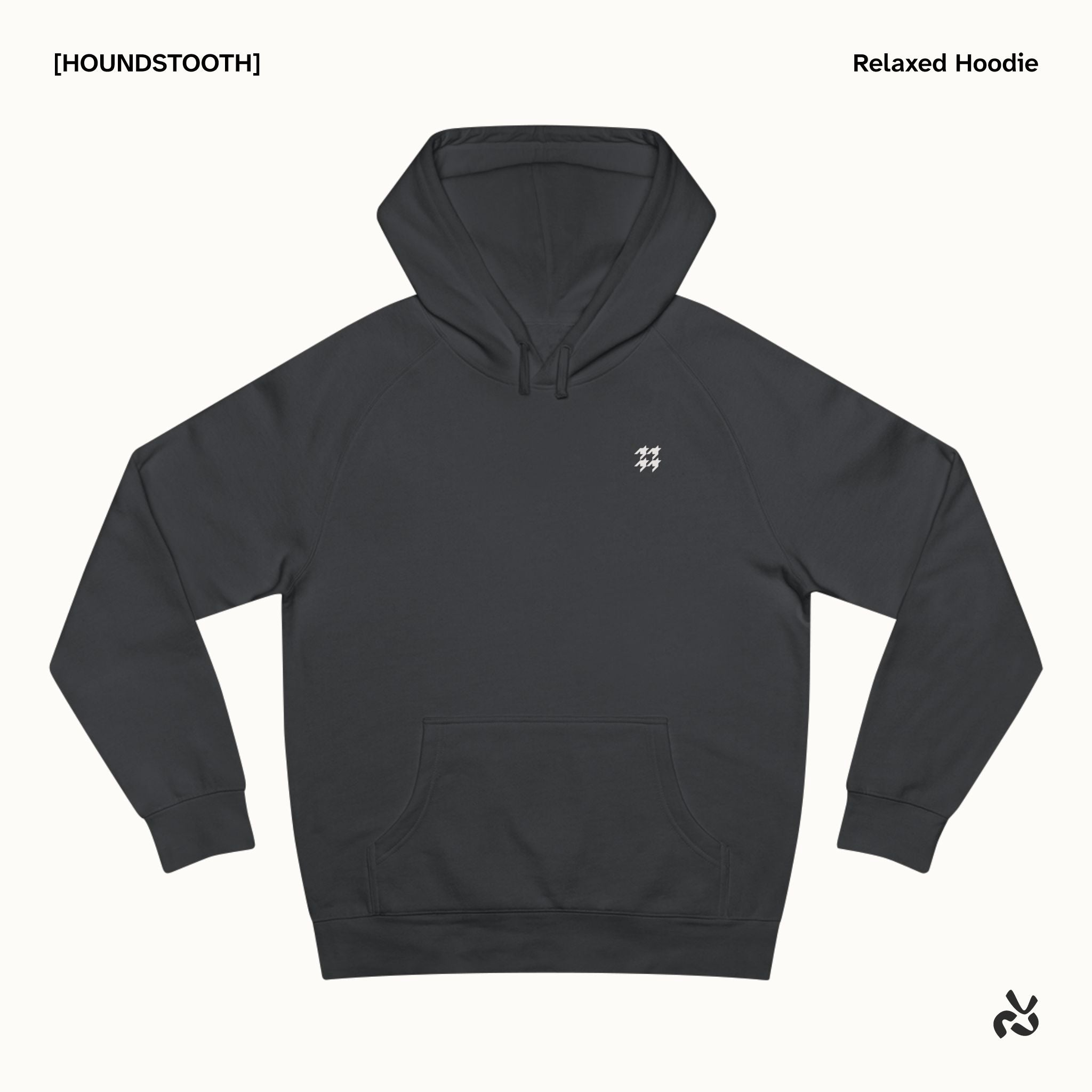 [HOUNDSTOOTH] Relaxed Hoodie