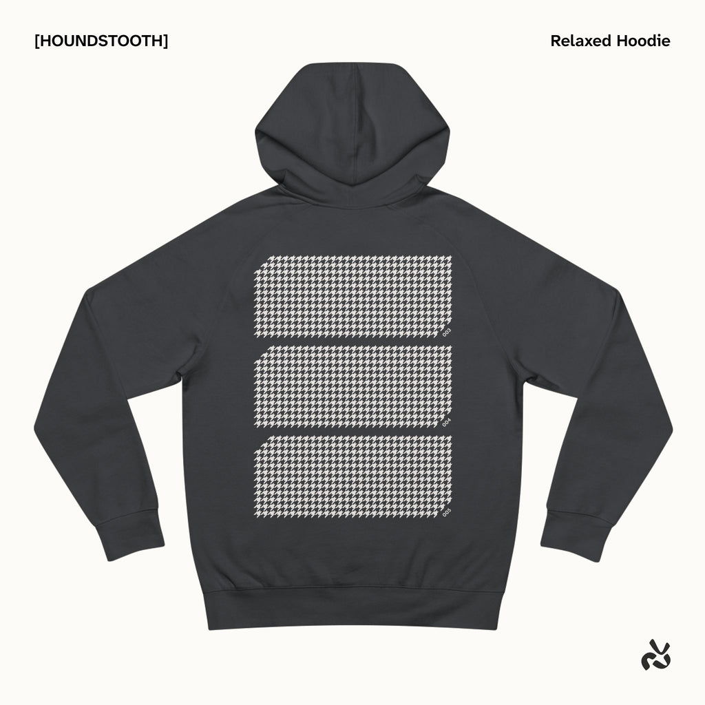 [HOUNDSTOOTH] Relaxed Hoodie